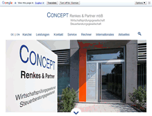 Tablet Screenshot of concept-tax.de